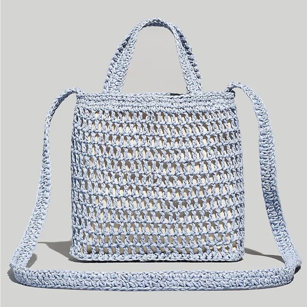 The Small Transport Crossbody: Straw Edition 💙 Madewell